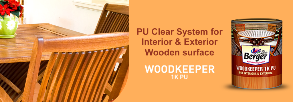metal and wood finish